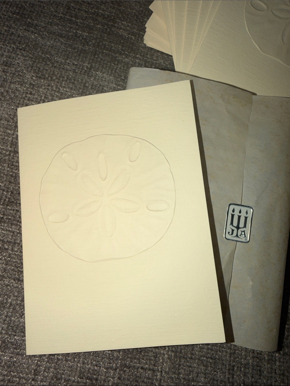 Vintage Retired James Avery Embossed Blank Greeting Cards w/ Envelopes (8)